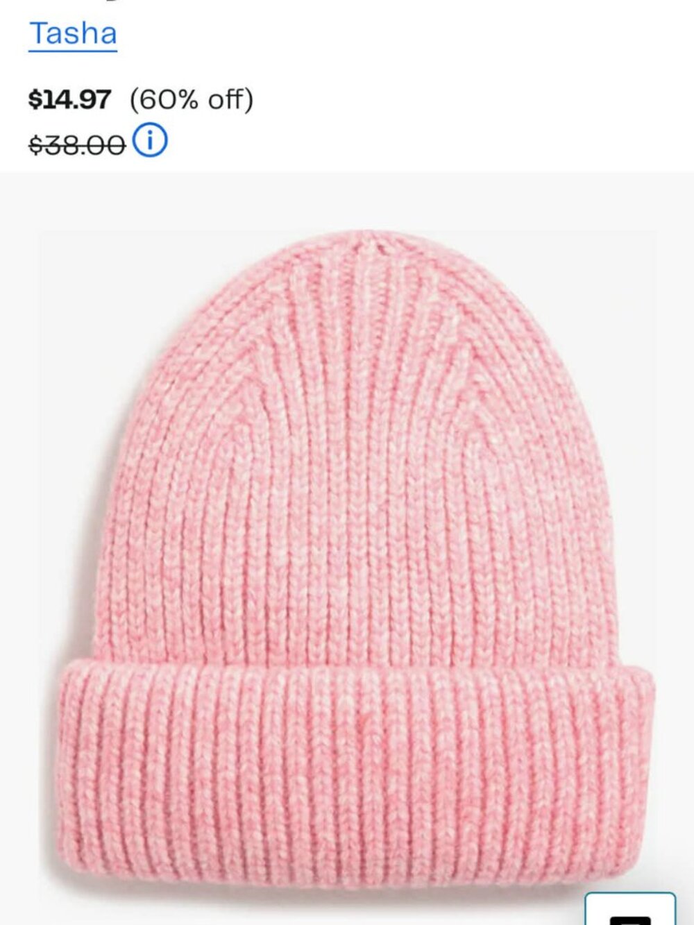 Tasha Cozy Cuddle Beanie Hat pink